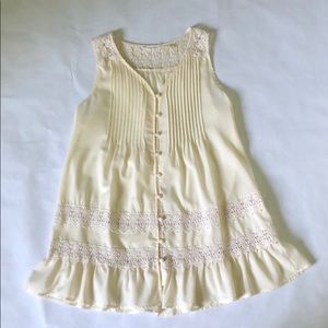 Blu Pepper sheer and lace tank